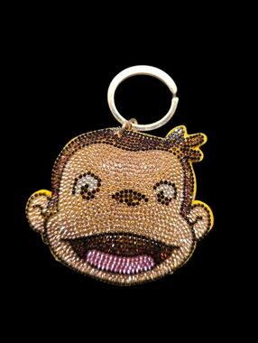 Curious George Rhinestone Keychain
